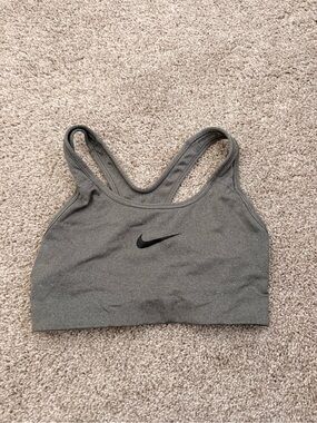 Nike Gray Racerback Sports Bra